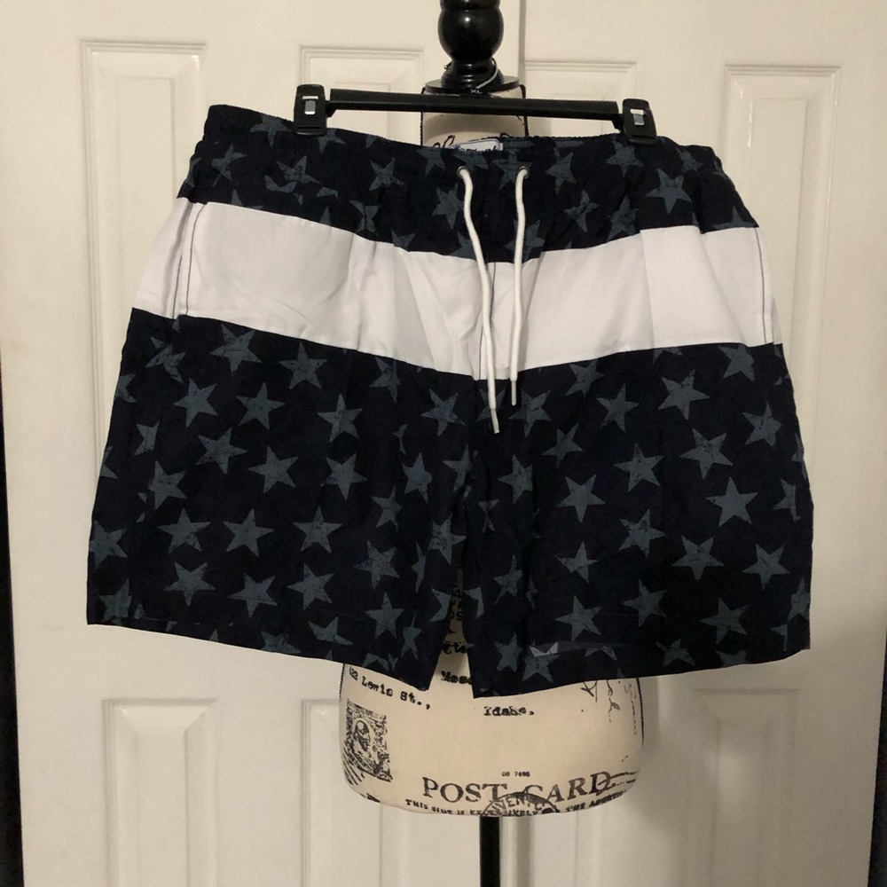 Men’s swim trunks.